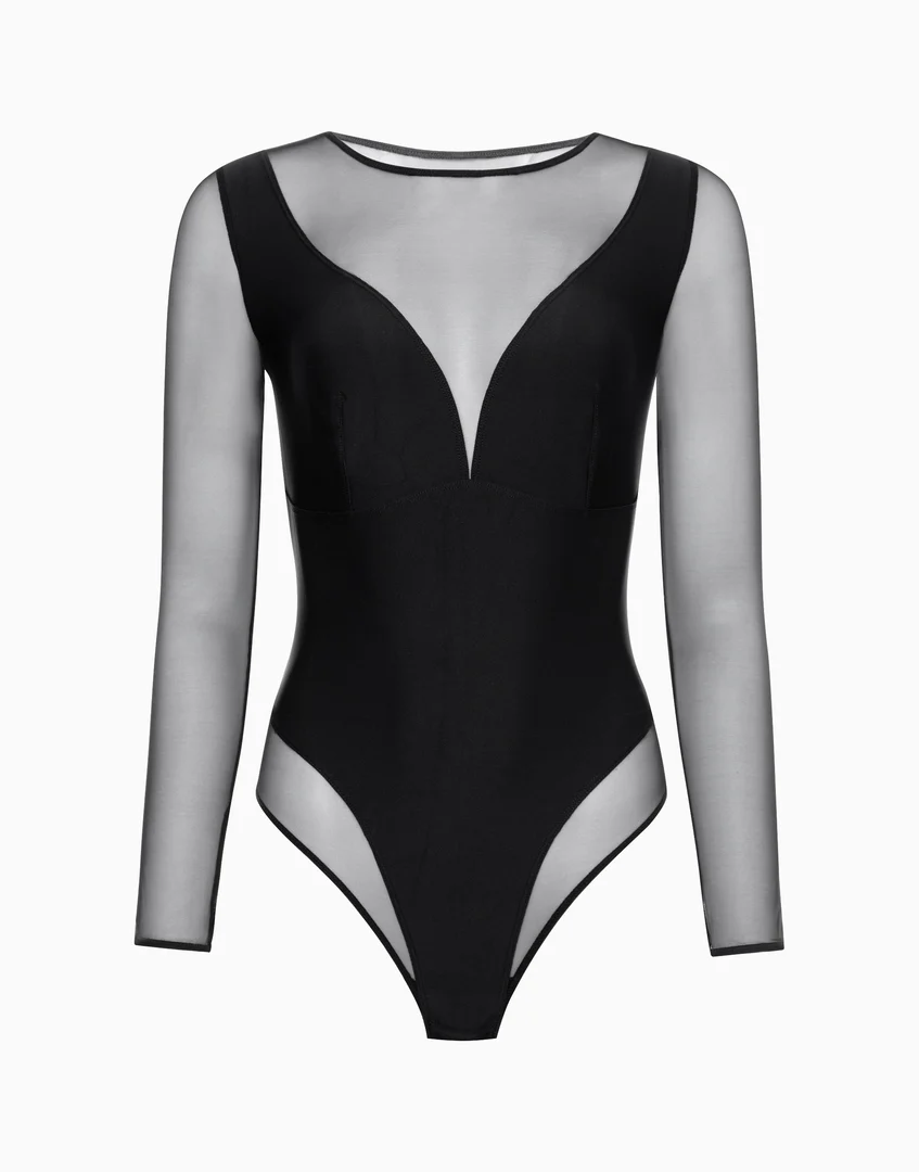 Body con maniche lunghe CD865 - Image 3