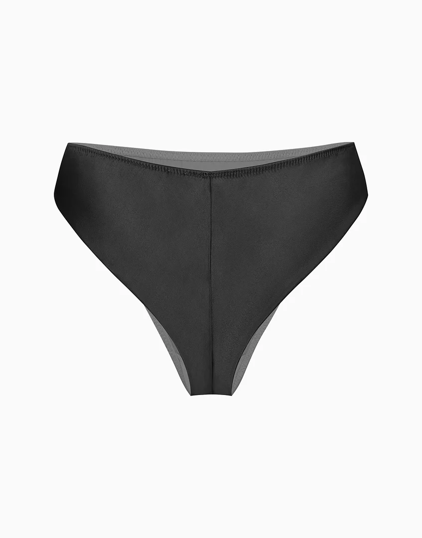 Slip brasiliano a vita media in seta CD377 - Image 6