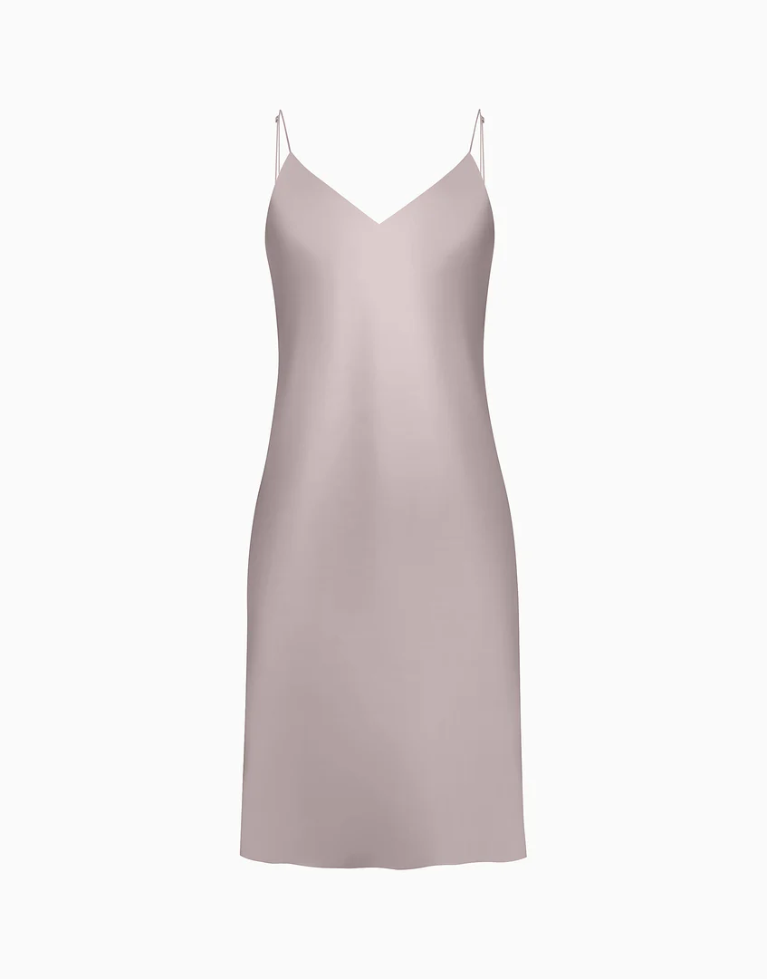 Sottoveste con spalline in seta PD267 - Image 5